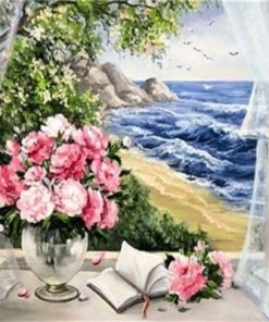 Flowers And Sea Paint By Numbers