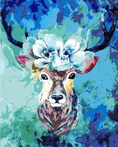 Flowers Elk Paint By Numbers