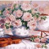 Flowers and Violin Paint By Numbers