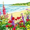 Flowers on Beach Paint By Numbers