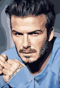 Footballer Beckham Paint By Numbers