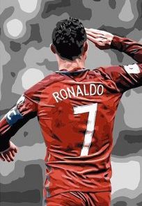 Footballer Cristiano Paint By Numbers