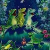 Frogs In Swamp Paint By Numbers