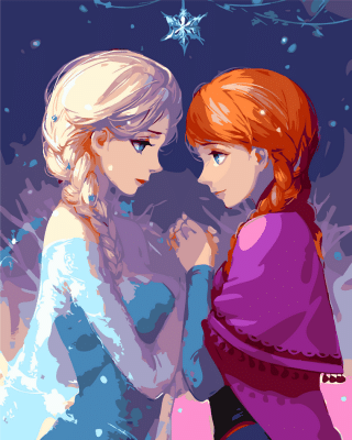 Frozen Cartoon Paint By Numbers