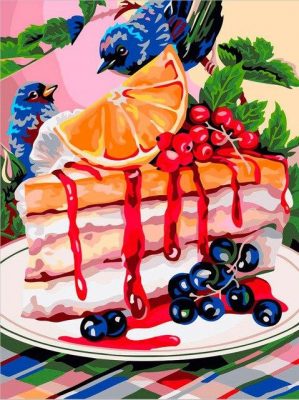 Fruit Cake Paint By Numbers