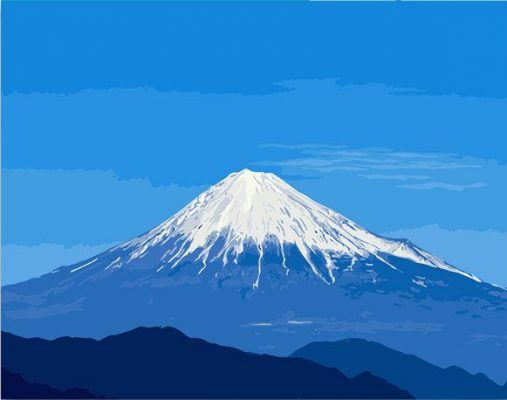 Fuji Landscape Paint By Numbers