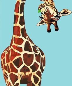 Funny Giraffe Paint By Numbers