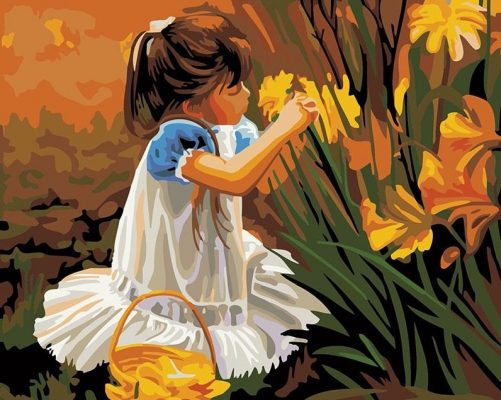 Garden Girl Paint By Numbers