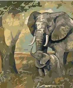 Gentle Elephant Paint By Numbers