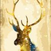 Gold Deer Paint By Numbers