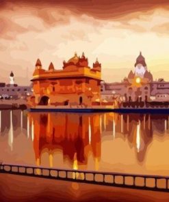 Golden Temple Paint By Numbers