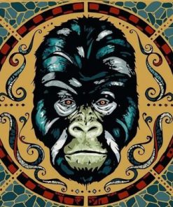 Gorilla logo Paint By Numbers