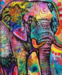 Graffiti Elephant Paint By Numbers