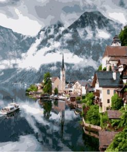 Hallstatt Austria paint by numbers