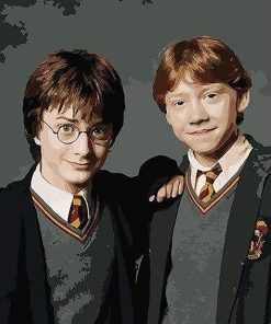 Harry potter And Ron Weasley paint by numbers