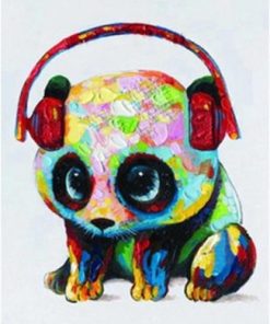 Headphones Panda Paint By Numbers