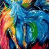 Horse Abstract Paint By Numbers