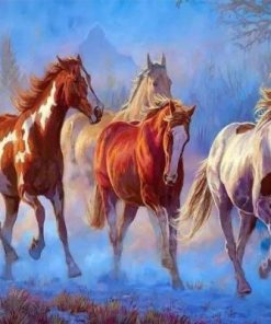 Horses Art Paint By Numbers