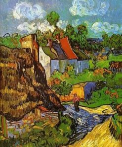 Houses In Auvers Paint By Numbers