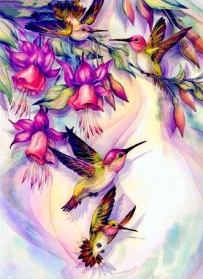 Hummingbirds Birds Paint By Numbers