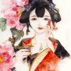 Japanese Lady Paint By Numbers