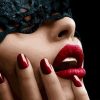 Lady Red Lips Paint By Numbers