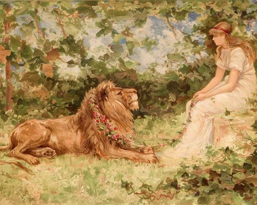 Lady and Lion Paint By Numbers