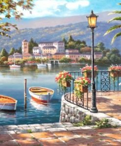 Lakeside Boats Paint By Numbers