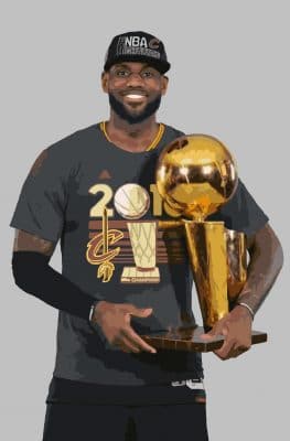 LeBron Trophy Paint By Numbers