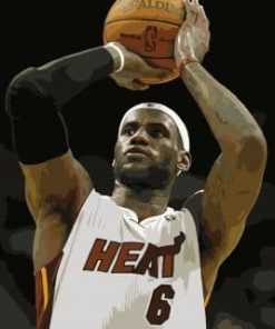 LeBron with Miami Paint By Numbers