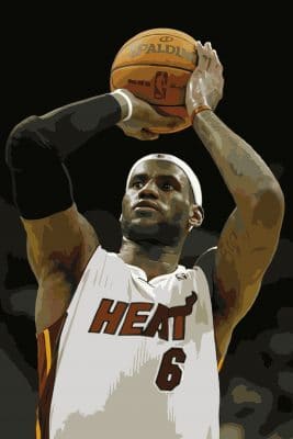 LeBron with Miami Paint By Numbers