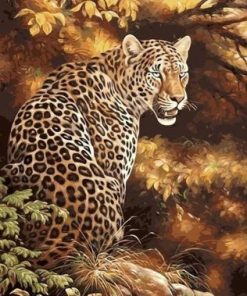 Leopard in Jungle Paint By Numbers