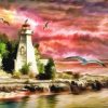 Lighthouse Landscape Paint By Numbers