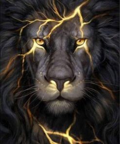 Lightning Lion Paint By Numbers