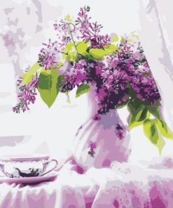 Lilac Flower Paint By Numbers