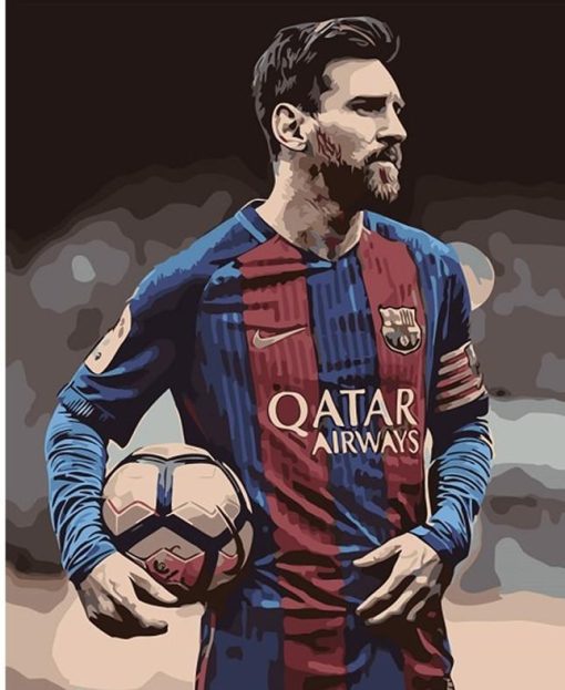 Lionel Messi paint by numbers