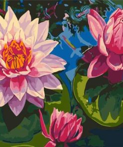 Lotus Flowers Paint By Numbers