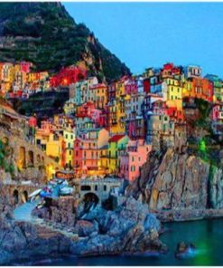 Manarola At Night Paint By Numbers