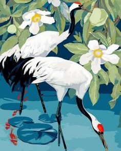 Manchurian Crane Paint By Numbers