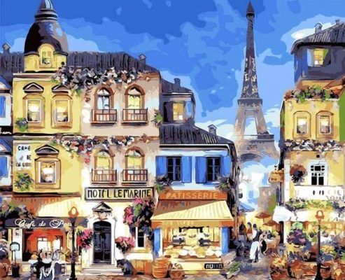 Market In Paris Paint By Numbers