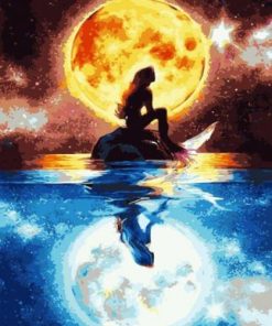 Mermaid Moonlight Paint By Numbers