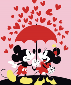 Mickey And Minnie Paint By Numbers