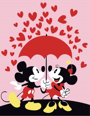 Mickey And Minnie Paint By Numbers