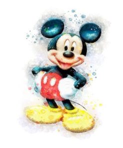 Mickey Cartoon Paint By Numbers