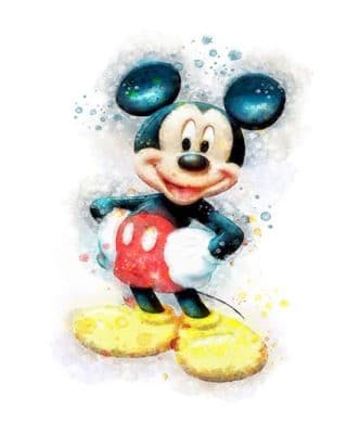 Mickey Cartoon Paint By Numbers