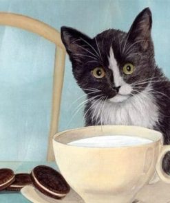 Milk Cat Paint By Numbers