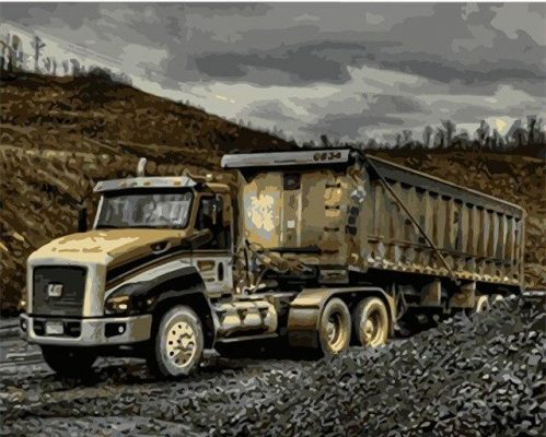 Mine Truck Paint By Numbers