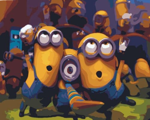 Minion Dance Paint By Numbers