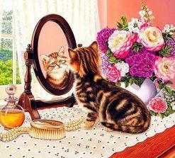 Mirror Cat Paint By Numbers