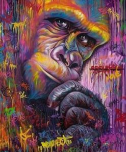 Monkey Graffiti Paint By Numbers